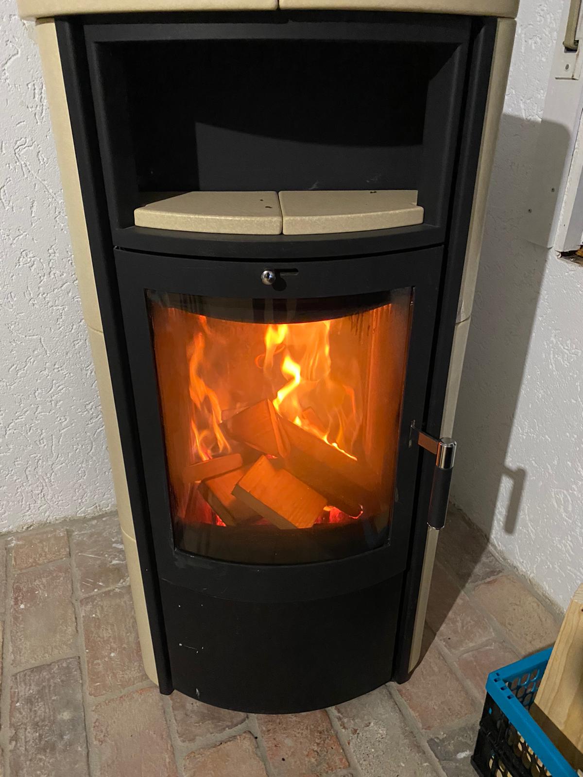 Der Kamin steht!